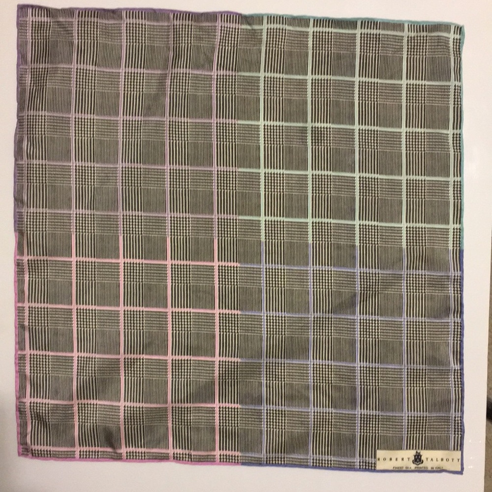 Robert Talbott silk pocket square